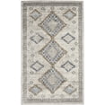 thumbnail image 3 of Nourison Concerto Modern Ivory/Grey/Blue 3' x 5' Area Rug, (3x5), 3 of 8