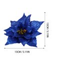 thumbnail image 4 of FUEENIRVA Outdoor Fake Flowers Artificial Christmas Flowers Blue 12pcs, 4 of 4