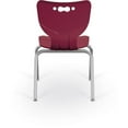 thumbnail image 2 of Pemberly Row 18" Chrome Frame Currant Armless Shell School Chair, 2 of 4