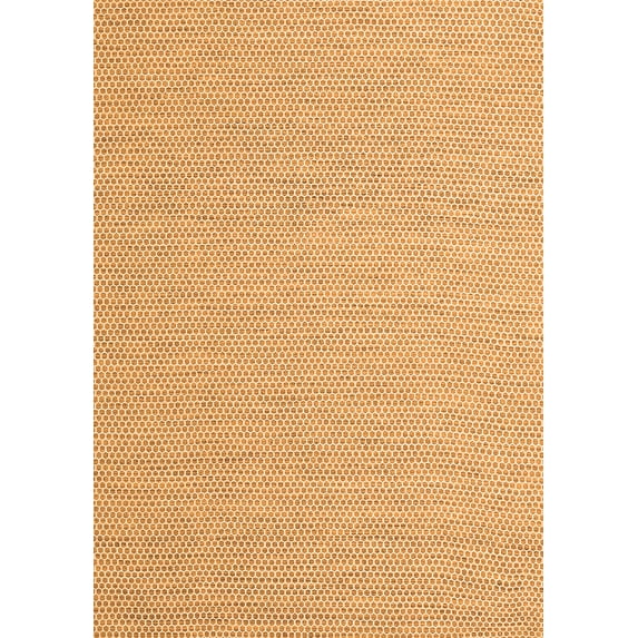 Ahgly Company Indoor Rectangle Abstract Orange Contemporary Area Rugs, 8' x 12'