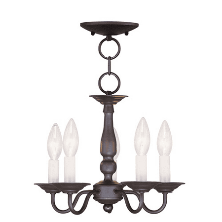 

Pendants Porch 5 Light Williamsburg With Bronze Finish size 13 in 300 Watts - World of Crystal