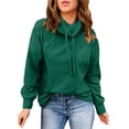 thumbnail image 2 of NOLDARES Womens Long Sleeve Sweatshirts Plus Size Pullover Tops Drawstring Cowl Neck Solid Color Casual Loose Long Sleeve Shirts Womens Sweatshirts Fall Clothes for Women 2024 Trendy, 2 of 6