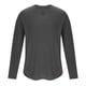 thumbnail image 3 of pstuiky camisa de manga larga para hombre, Camisetas de manga larga para hombre, estilo casual, con cuello en V y canalé. Tops de hombre xl, 3 of 8