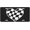 Checkered Heart, variant on Vanity Plate Cover with The Petite Daisy Design, Novelty Car Tag, Aluminum Metal, 4-Hole, 6 x 12 Inch