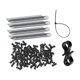 thumbnail image 5 of 120 piezas de clips para luces de canalón, ganchos colgantes, ganchos para luces, decoraciones compactas en forma de S Negro, 5 of 7