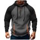thumbnail image 2 of pstuiky Camisas de invierno de manga larga para hombre, Sudadera deportiva informal de manga larga con capucha y cordón ajustable con media cremallera y bolsillo en color liso para hombre l, 2 of 5