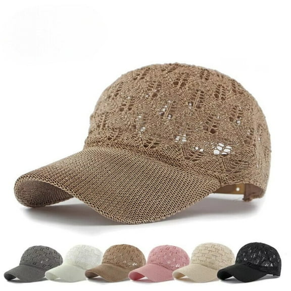 AIGIA Women Summer Outdoor Sun Protection Hat Breathable Mesh Baseball Cap Mesh Cap