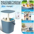 thumbnail image 5 of UBesGoo 4Gallon Ice Side Table, Protable Coller Bucket Table for Picnic, Camping, Party, Blue, 5 of 12
