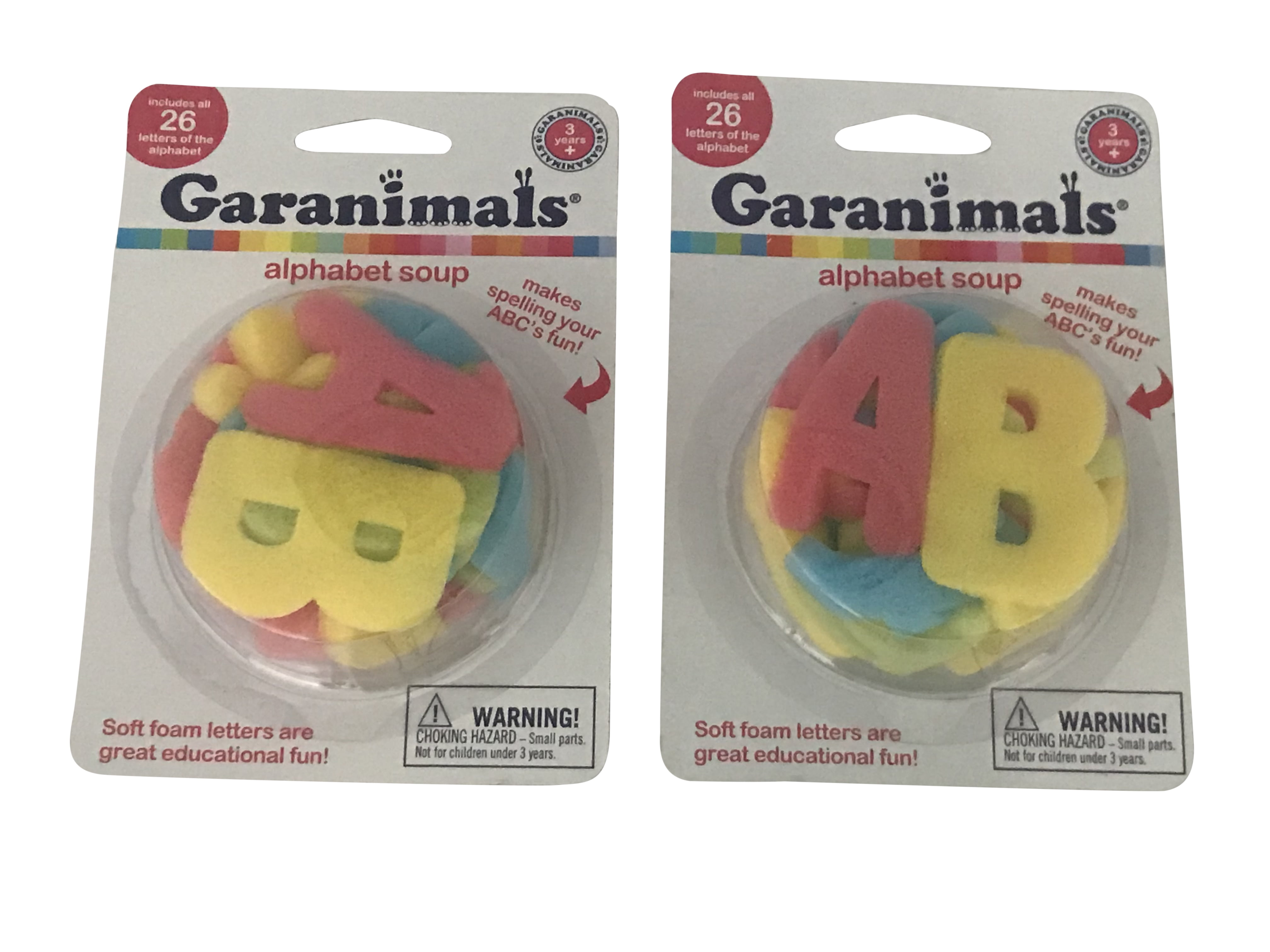 Garanimals Alphabet Soup Foam Bath Letters 2 Pack