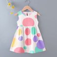 thumbnail image 4 of ATOGUTA Girls Dress Straps Party Dresses Cute Printed Sleeveless Beach Sundress, Size 1T-11, 4 of 7