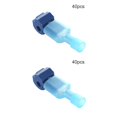 thumbnail image 1 of facefd Wire Terminal Crimp Quick Snal Wire Connector Cable Electrical Wire Connector Kit, 20pcs Blue 40pcs 2Set, 1 of 6