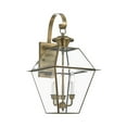 thumbnail image 3 of Livex Lighting Westover Outdoor Wall Lantern in Antique Brass, 3 of 14