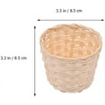thumbnail image 6 of Visland 4PCS Mini Woven Basket Small Bamboo Baskets Mini Storage Plant Pot Grocery Basket, 6 of 6