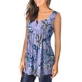 thumbnail image 4 of T-shirts d'Été pour Femmes Mode Été Aguichant Sans Manches Imprimé Léger Ample Ventilation T-Shirt Femmes T-Shirts Été Hauts Aguichant pour Femmes T-Shirts d'Été pour Femmes Mode, 4 of 6