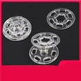 thumbnail image 2 of TEHAUX 100Set Snap Fasteners for Sewing Dark Snap Buttons Round White for Clothing Accessories Craft Projects, 2 of 5
