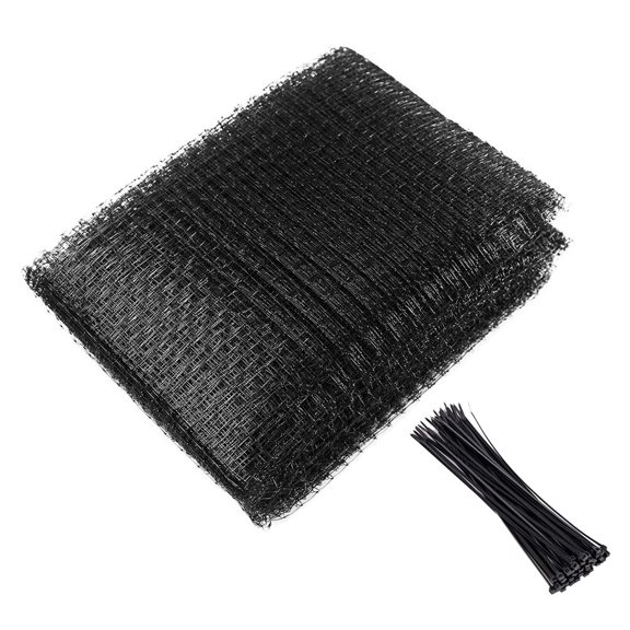 HOMEMAXS  Poultry Netting Chicken Deer Fencing Temporary Barrier Black