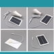 thumbnail image 3 of Billuyoard Luz solar Lámpara de emergencia Iluminación de patio Baja potencia Instalación práctica Accesorios para el hogar de larga duración Focos a Iluminación y accesorios 12W 3000mAh Billuyoard HA073525-04, 3 of 6