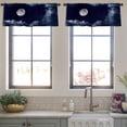 thumbnail image 3 of LALILO Kitchen Curtain Valance Night Sky With Moon Rod Pocket Window Curtain 52"x 18" Set of 2, 3 of 7