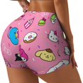 thumbnail image 2 of Saiise Sanrio Print Workout Shorts for Women Gym Yoga Running Sport Active Exercise Fitness Shorts-Small, 2 of 8