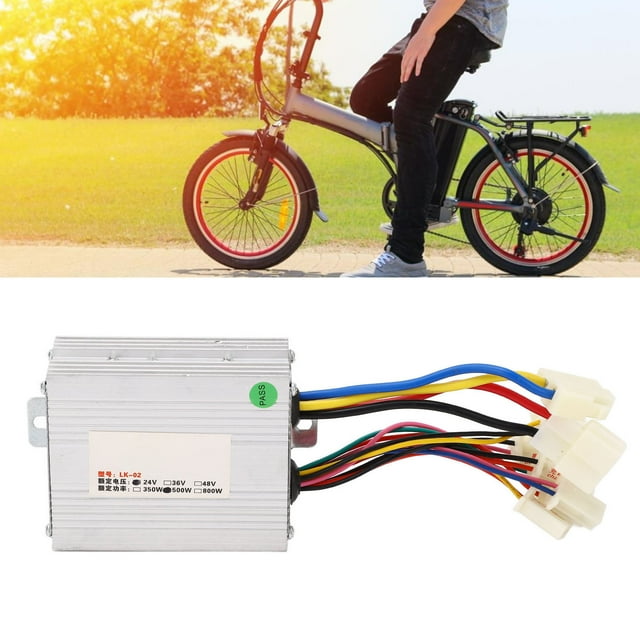 Electric Bike Brush Controller, 24V 500W Aluminum Alloy Motor Speed Controller Box Reliable Heat Dissipation for Electric Tricycle