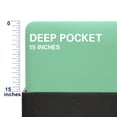 thumbnail image 4 of Super Soft and Durable​​ Microfiber Fitted Sheet, Machine Washable Fitted Bed Sheet with 15 inches Deep Pocket, Full, 54 x 75 inches, Mint, 4 of 7