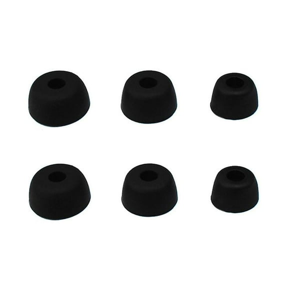 Soft Silicone Earbuds Earplugs Cover Eartip Cap For Jabra Elite 75t/elite 65t/active/sport Evolve Headphone-COLOR:Black