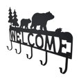 thumbnail image 2 of Rustic Black Bear Decorative Welcome Wall Hook, 2 of 4