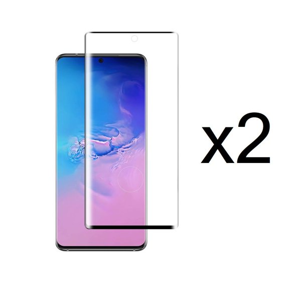 Bemz Tempered Glass Screen Protector for Samsung Galaxy S20, 6.2 inch: HD Clear Full Edge to Edge Coverage (Works with Fingerprint Scanner) - 2 Pack