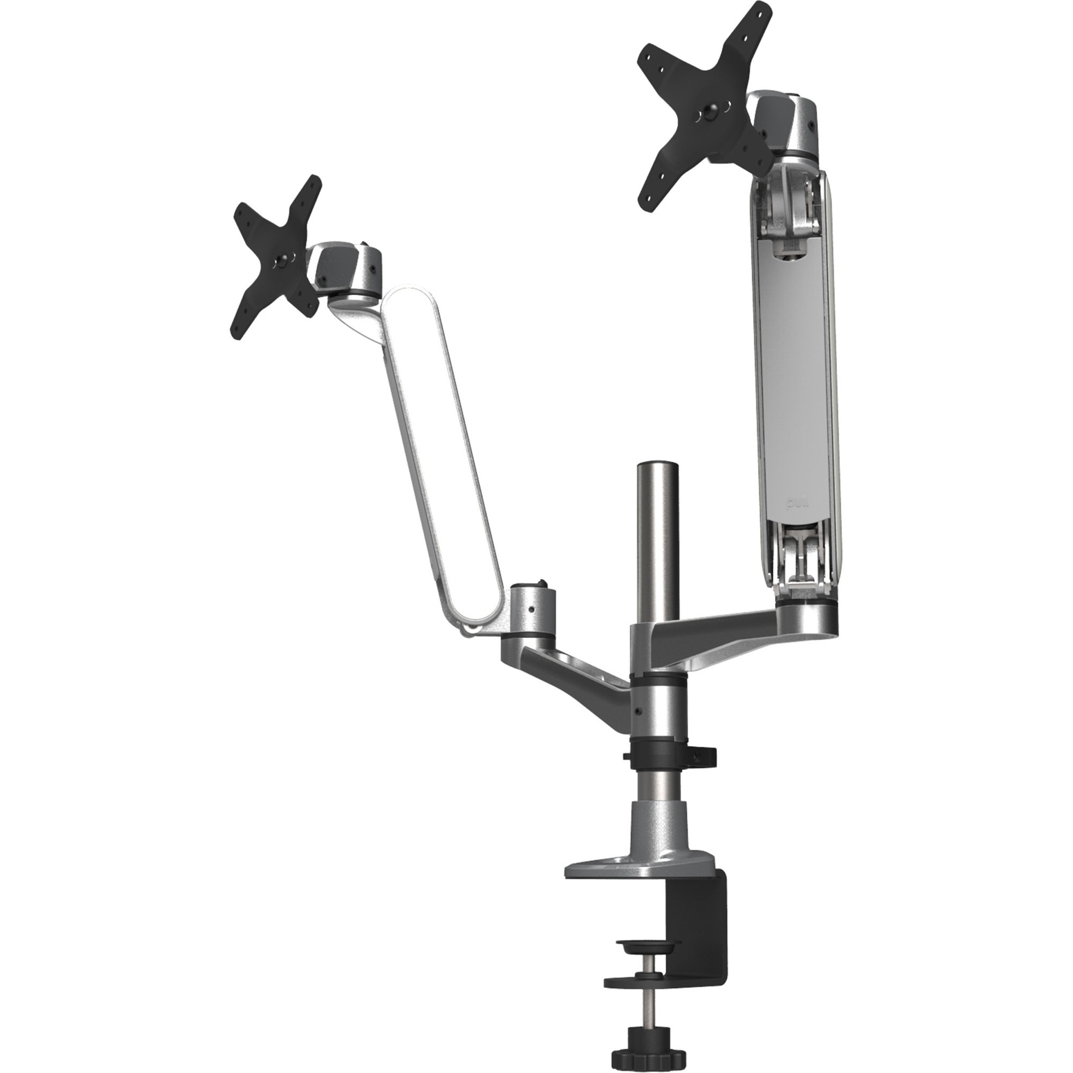 Kantek Dual Computer Monitor Stand with Securing Desk Clamp and Grommet Mount, Two 30” Screen
