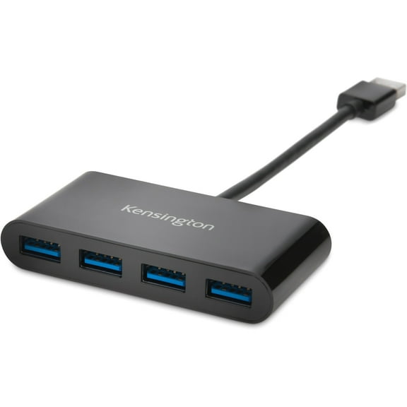 Kensington UH4000 USB 3.0 4-Port Hub - USB - External - 4 USB Port(s) - 4 USB 3.0 Port(s) - PC, Mac