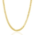 thumbnail image 2 of 4.4mm 14k Yellow Gold Solid Miami Cuban Chain 22 in, 2 of 4