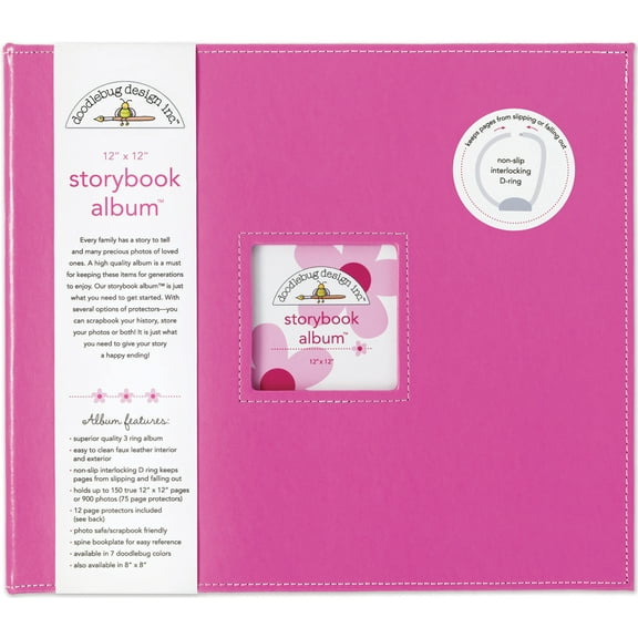 Doodlebug Storybook Album 12"X12" Lilac