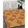 thumbnail image 3 of Ahgly Company Machine Washable Indoor Square Transitional Orange Red Orange Area Rugs, 7' Square, 3 of 7