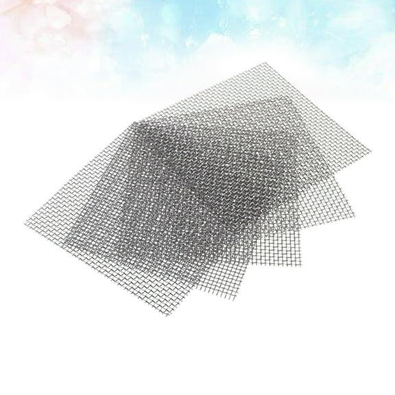 Uonlytech Aquarium Fixed Mesh Pad 304 Stainless Steel for Water Plant Tying 10Pcs