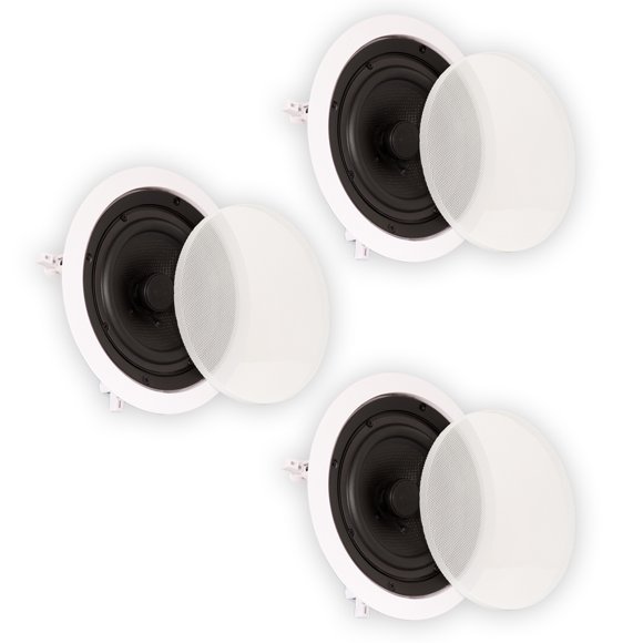 Theater Solutions TS65C Flush Mount Speakers with 6.5" Woofers Ceiling 3 Pack