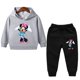 thumbnail image 3 of Traje de primavera y otoño para niñas de Disney, ropa para niñas pequeñas, sudaderas con capucha y pantalones deportivos, conjuntos de 2 piezas, chándal de moda para niños pequeños, 3 of 5