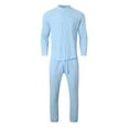 thumbnail image 4 of Men Summer Outfits And Track Suit Men Small Suit Big And Tall Men Suits Vest Trousers Portly Suits for Suite for Man Jacket Tan Mens Roaring 20s Prom Male Imitation Linen Blue 3XL, 4 of 8