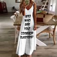 thumbnail image 3 of Archer And Who Are You Comrade Sleeveless Dress Clothing Women's summer dresses, 3 of 6