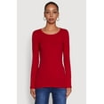 thumbnail image 2 of Womens Basic Long Sleeve Crew Neck T Shirt, 2 of 5