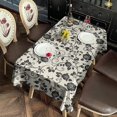 thumbnail image 2 of Pioneer Flower Floral Print Pattern Rectangle Tablecloth 60"x120", Waterproof Polyester Table Cloth, Wipeable Spillproof for Dining Camping Indoor Outdoor, 2 of 6