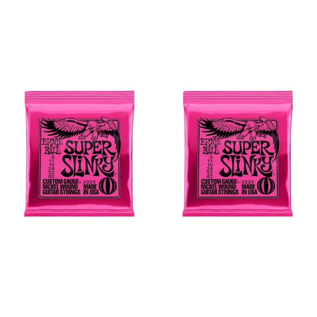 Cadenas de guitarra Super Slinky Nickel Wound Electric 2223 para el bajo (2223)
