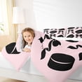 thumbnail image 4 of Feelyou Volleyball Teens Twin Comforter Sets, Princess Pink Bowknot Bedding Set, 2-Piece, 4 of 8