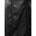 thumbnail image 5 of No Boundaries Juniors' High Rise A-line Paneled Faux Leather Skirt, 5 of 6