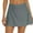 Grey, variant on Womens Swim Skirt Build in Brief Tummy Control Tankini Bottoms Solid Color Swimsuit Shorts Army Green L