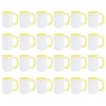 thumbnail image 2 of Ceramic 15oz Sublimation Coffee Mug, Yellow, Case of 12, 2 of 2