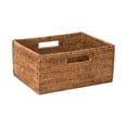 thumbnail image 1 of KOUBOO La Jolla Rattan Shelf Handles, Medium, Honey-Brown Storage Basket,, 1 of 4