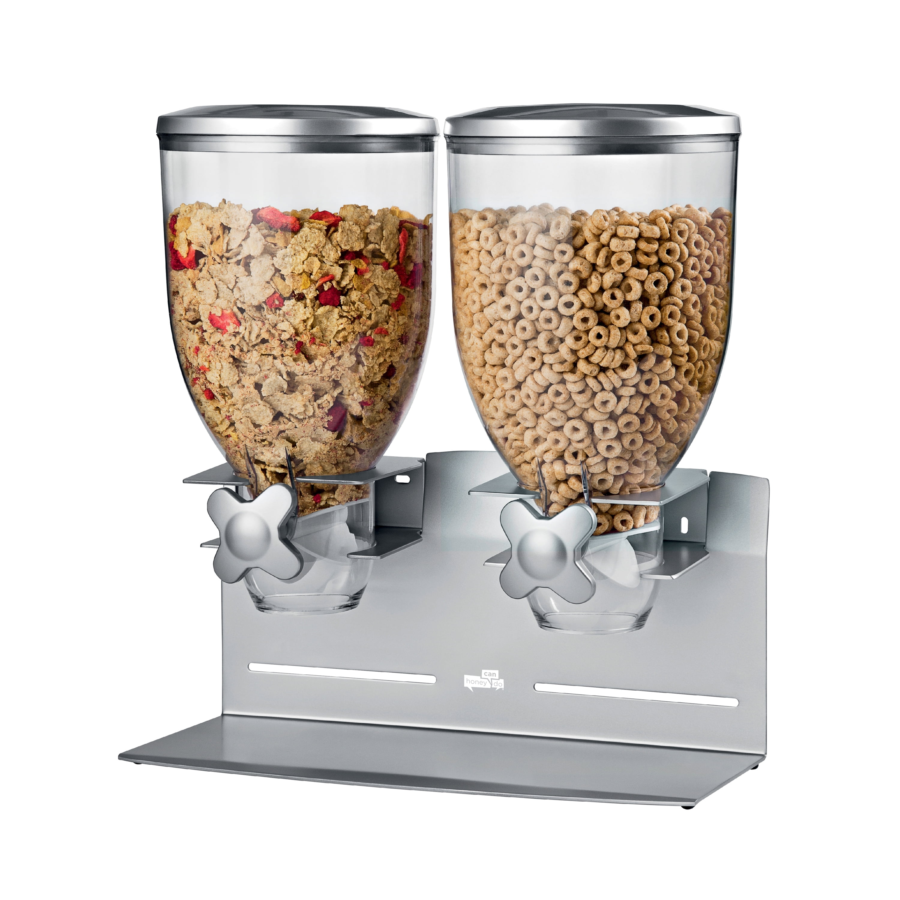 Dispenser Cereali Da Parete Autoadesivo - Contenitore Per Alimenti Secchi, 1L, Rettangolare - Foto 2