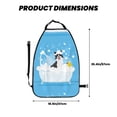 thumbnail image 2 of Naloa Collie in Bathtub 2Pcs Anti-Kick Back Seat Cover Kick Mat, Car Seat Protector with 3 Storage Pockets, 2 of 8