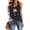 Black, variant on Women's Tank Tennis Tops Sleeveless Printed Shirts for Summer Loose Fit Athletic Running Vest Tennis Top by Activewear S