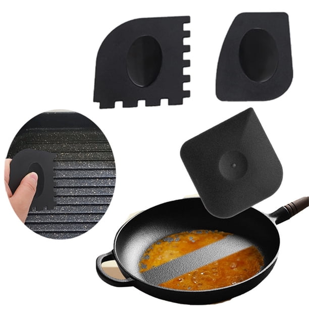 Aparatos de cocina, Accesorios de cocina, Raspador de plástico para limpiar el fondo de sartenes, Raspador de alta temperatura, Sartén para lavar platos, Raspador antiadherente para limpiar sartenes,